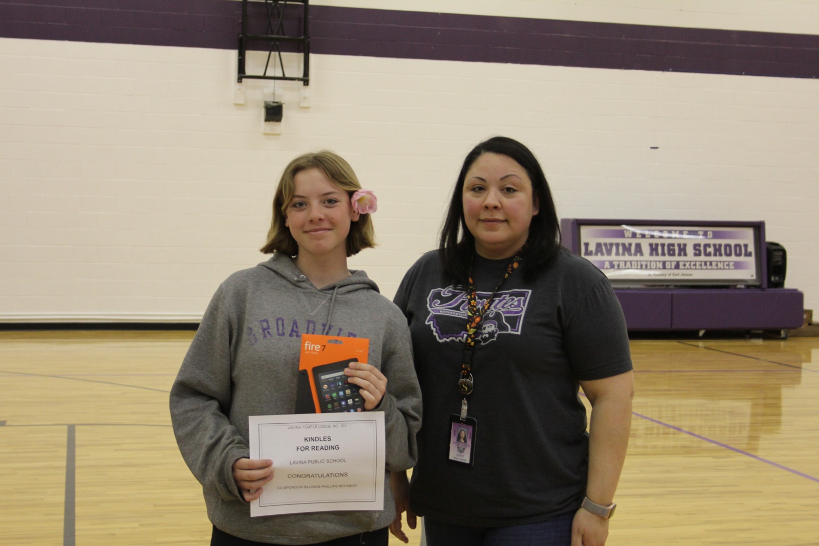 Emalyn with certificate